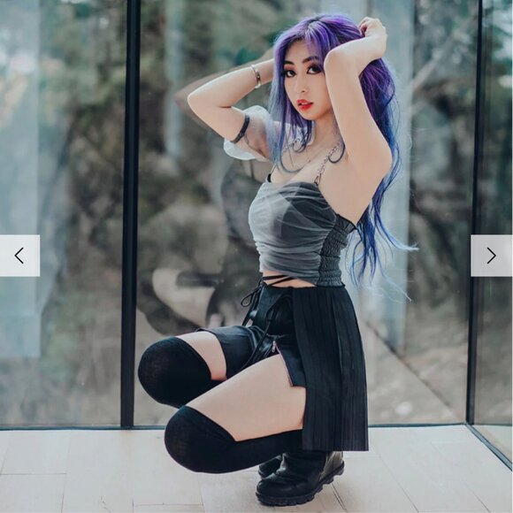 Lychee the Label - Cotton Candy Tulle Detail Crop Top - Picture 6 of 8